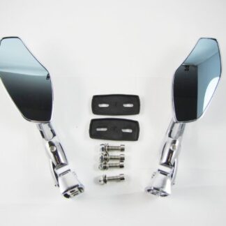 Chrome Adjustable Base Mirrors Rearview For Suzuki Hayabusa GSX1300R 99-12