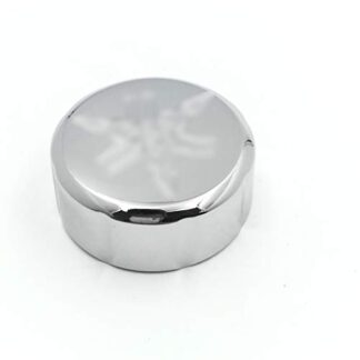 Chrome Billet Rear Brake Fluid Reservoir Cap For Yamaha With 35Mm Diameter Bike