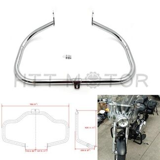 Chrome Engine Guard Crash Bar For 2000-2017 Harley Heritage Softail Fat Boy FLST