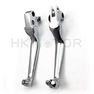 Chrome Lever Fit For Harley Fxdl Dyna Low Rider Flhr Road King Ultra And Touring