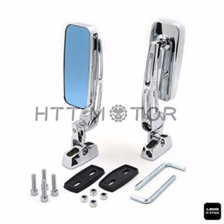Chrome Mirrors Fit for Ducati Kawasaki Suzuki Yamaha sport Motorbikes