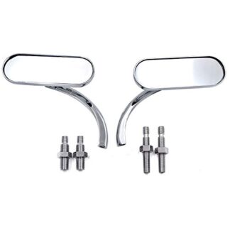 Chrome Oval Mirrors Fit Suzuki Savage Intruder Volusia Gsxr 600 750 1000 1300