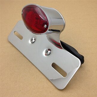 Chrome Red Turn Signal LED Light Fits For Most Motorcycle,Street Bike,Scooter,Cruiser/Chopper Dirt Bike ATV off-road