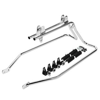 Chrome Saddlebag Saddle bag Conversion Bracket For Harley Heritage Softail 84-13 by EGO