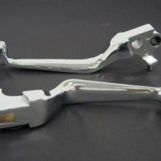 Chrome Skull Brake Clutch Levers for 96-10 Harley Sportster Softail Dyna Glide