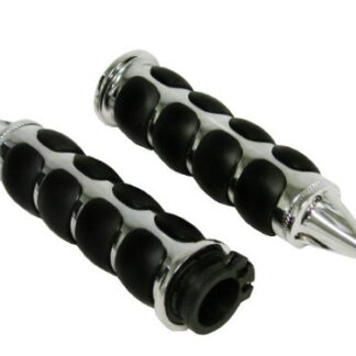 Chrome Spike 1" Hand Grips for Yamaha FZR YZF Harley Sportster Dyna Softail Vrod Honda Cb CBR Shadow Kawasaki Ninja Suzuki Gsxr Hayabusa