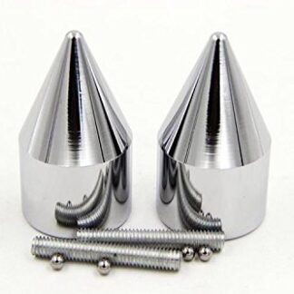 Chrome Spike Bar Ends Hand Grip Handlebar End Caps For Suzuki GSXR 750 1996-2013