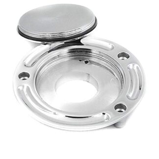 Chromed Aluminum Keyless Fuel Tank Gas Cap For Suzuki Gsxr 600 750 1000 Hayabusa