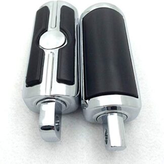 Chromed Skull Foot Pegs Footrest Kit For Harley Touring Softail Dyna Sportster