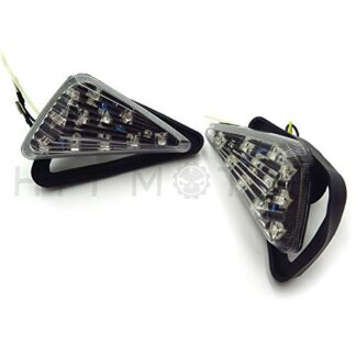 Clear Euro Led Flush Mount Turn Signal For Suzuki Kawasaki Yamaha Bike