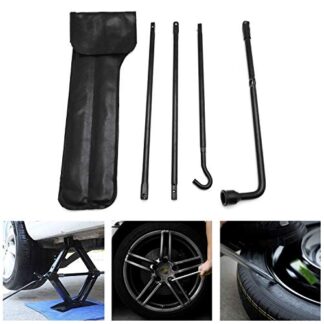 Compatible with F-150 04-14 Spare Tire Tool Lug Wrench Extension Iron Tire Jack w/bag