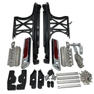 Complete One Touch Saddlebag Hardware Kit with Latch Covers Reflectors Keys Lid Gaskets for Harley-Davidson 2014+ 2015 2016