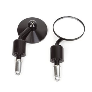 Durable Adjustable Motorcycle Side Rear View Mirrors Fit 7/8" Bars for Harley Davidson/scooter/dirt Bike/honda/suzuki/yamaha/Ducati/KTM/Davidson (Black, Set of 2)