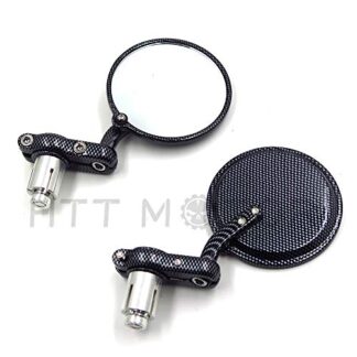 End Mirrors Compatible with Aprilia Vespa Kymco Piaagio AGUSTA KTM carbon 7/8 inch Bar