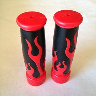 FIRE Gel Style Grips RED ATV QUAD KAWASAKI POLARIS SEADOO WATERCRAFT BOMBARDIER JET SKI FOREMAN RECON RINCON Brute Force Prairie YAMAHA ATV BRUIN GRIZZLY KODIAK(7/8"BOTH SIDE)