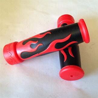 FIRE Gel Style Grips RED ATV QUAD KAWASAKI POLARIS SEADOO WATERCRAFT BOMBARDIER JET SKI FOREMAN RECON RINCON Brute Force Prairie YAMAHA ATV BRUIN GRIZZLY KODIAK(7/8"BOTH SIDE)