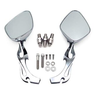 Flame shape chromed Running Mirror for CBR600 900 929 954 1000RR