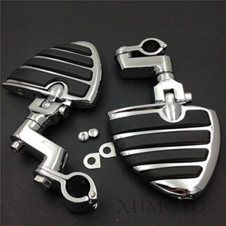 Front 1 1/4" large Wing Footpegs ENGINE GUARDS Clamps for H-D Sportster 883 xl1200 1340