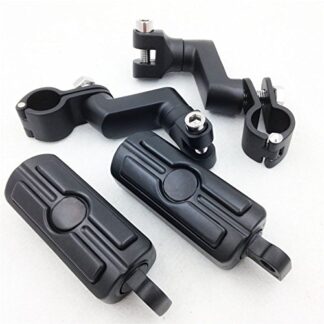 Front Rider 1" Highway Radical Skull Foot Peg Clamps For TRIUMPH ROCKET 3 2300cc