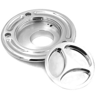 Gas Cap Fuel For Kawasaki Zx 14R Z1000 10R 9R 6R 636 Zzr600 650R Er-6 Zrx Chrome