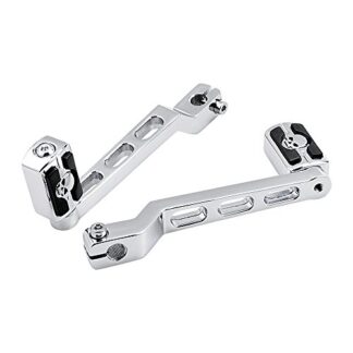 Gear Shift Front Rear Foot Lever Skull Zombie Emblem Shifter Pegs For Harley Softail Tour Electra Glide FLTS Heel Toe