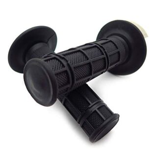 Grid Style Gel Grips BlackCompatible with ATV QUAD WATERCRAFT BOMBARDIER JET SKI ATV RECON RINCON Kawasaki Brute Force Prairie ATV BRUIN GRIZZLY KODIAK(7/8" BOTH SIDE)