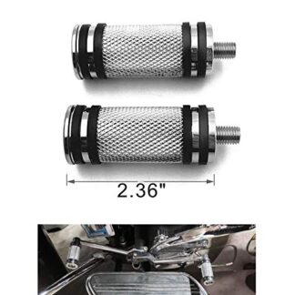 HK- 2 PCs Chrome Narrow Band Billet Shifter Peg Compatible with Harley all models (Heritage Softail Classic FLSTC/Fat Boy FLSTF/Breakout FXSB/CVO Pro Street Breakout FXSE/Road King FLHR)