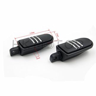 HK- Black Streamliner Bar Foot Pegs Mount For Harley Fat Boy Dyna