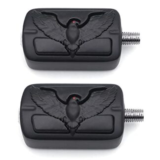 HK Eagle Hawk Emblem Willie G.Skull Shifter Peg For Harley Street Bob FXDB SuperLow 1200T Tour Glide Black