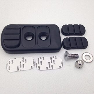 HK GROUP Black Foot Pegs For Kawasaki Suzuki Yamaha Harley Davidson Electra GlidesStreet Glides/Road Kings/Trike Models/Tour Glides/Road Glides/FL Softail Models/Dyna