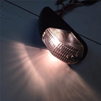 HK GROUP Flash Turn Signals For 2006-2009 Kawasaki Zx Zx14 Zx14R Zzr1400 Black+Smoke