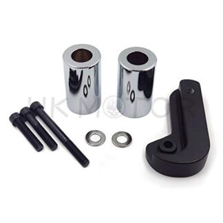 HK GROUP Motorbike No Cut Frame Slider Protector For 2006 2007 2008 Suzuki Gsx-R Gsxr 600 750 Chromed