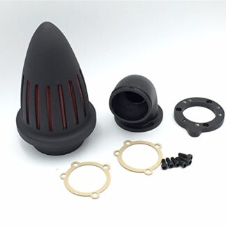HK GROUP- Motorcycle Matte Black Bullet Air Cleaner Filter Kits For Harley S&S Custom Cv Evo Xl Sportster