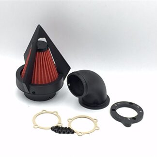 HK GROUP- Motorcycle Matte Black Triangle Spike Air Cleaner Filter Kits For Harley S&S Custom Cv Evo Xl Sportster