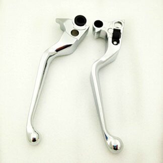HK GROUP Motorcycle Parts Chromed Brake Clutch Hand Levers For 1996-2003 XL/1996-2007 Dyna Touring/ 1996-2007 Softail /2011-2014 Softail models