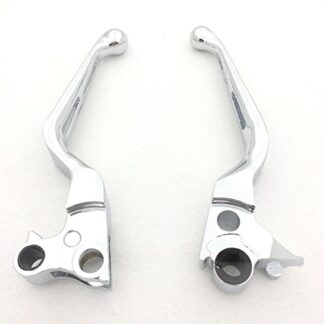 HK GROUP Motorcycle Parts Chromed Hollowed-out Style Brake Clutch Hand Levers For 1996-2003 XL/1996-2007 Dyna Touring/ 1996-2007 Softail /2011-2014 Softail models