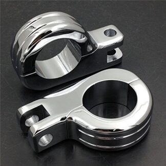 HK MOTO- 1.5" Engine Guard Footpeg P Clamps for YAMAHA XV250 Roadstar XV1700 XV1600 Chromed