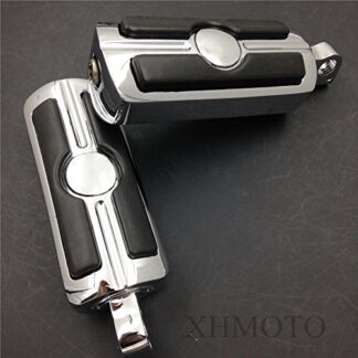 HK MOTO- 1.5" Skull Rider Foot Pegs P Clamps For VT750 VT1100 VTX1300 1800 Magna