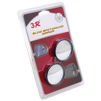 HK MOTO- 2 Pcs Universal 2" Round Angle Rear Side View Blind Spot Mirror for Car