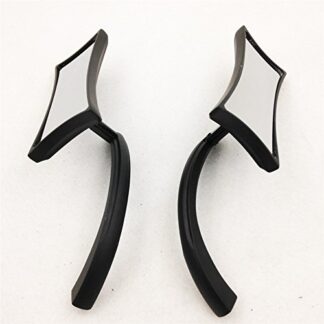 HK MOTO- 4-Point Micro Black Mirrors For Suzuki Kawasaki Victory Harley Davidson