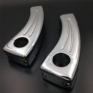 HK MOTO- 4.5" Chrome Motorcycle Handlebar Pullback Risers for universal bikes (7/8" Bar)