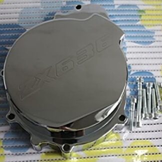 HK MOTO- Billet Motor Engine Stator Cover Kawasaki Zx6R 636 2003-2004 Chrome Left Side