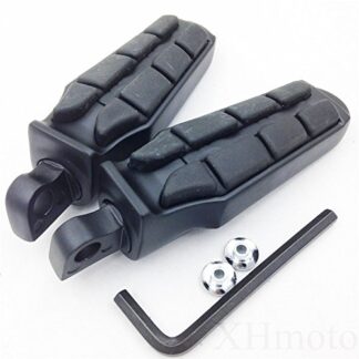 HK MOTO- Black 4400 Retro Foot Pegs Rest For Harley Softail Sportster Dyna Glide Fat Boy Road