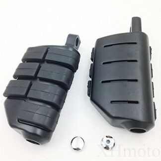 HK MOTO Black 8028 ISO Dually Foot Rest pegs For Harley Touring Electra Glide Softail & Dyna