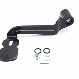 HK-MOTO Black Billet Airflow Rear Brake Lever Brake Pedal Foot Lever Fit 2014-later Touring Trike Road King Street Glide CVO Tri Glide Freewheeler FLRT FLHR