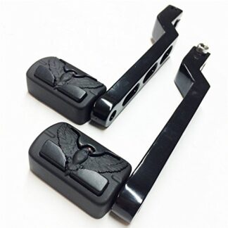 HK MOTO Black Eagle Hawk Emblem Gear Shift Foot Lever pegs for Harley Softail Tour Electra Glide FLTS