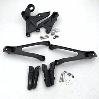 HK MOTO- Black Front Rear Foot Peg Brackets for 2008 2009 2010 2011 CBR 1000RR