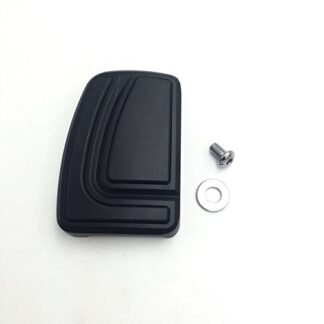 HK MOTO Black Large Airflow Groove Brake Pedal Pad For Harley Davidson 12-later FLD 86-later FL Softail 80-later Touring 08-later Trike Road King Street Glide