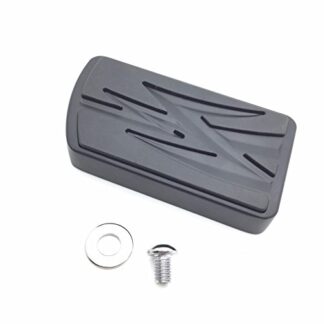 HK MOTO- Black Lightning Large Brake Pedal Pad For Harley Softail Slim FLS/Fat Boy FLSTF/Street Glide FLHX