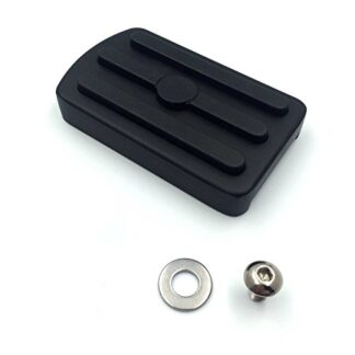 HK MOTO- Black Skull Large Brake Pedal Pad For Fits Harley Davidson '12-later Dyna FLD, '86-later FL Softail and '80-later Touring models(Wide Glide/Fat Boy/Switchback)